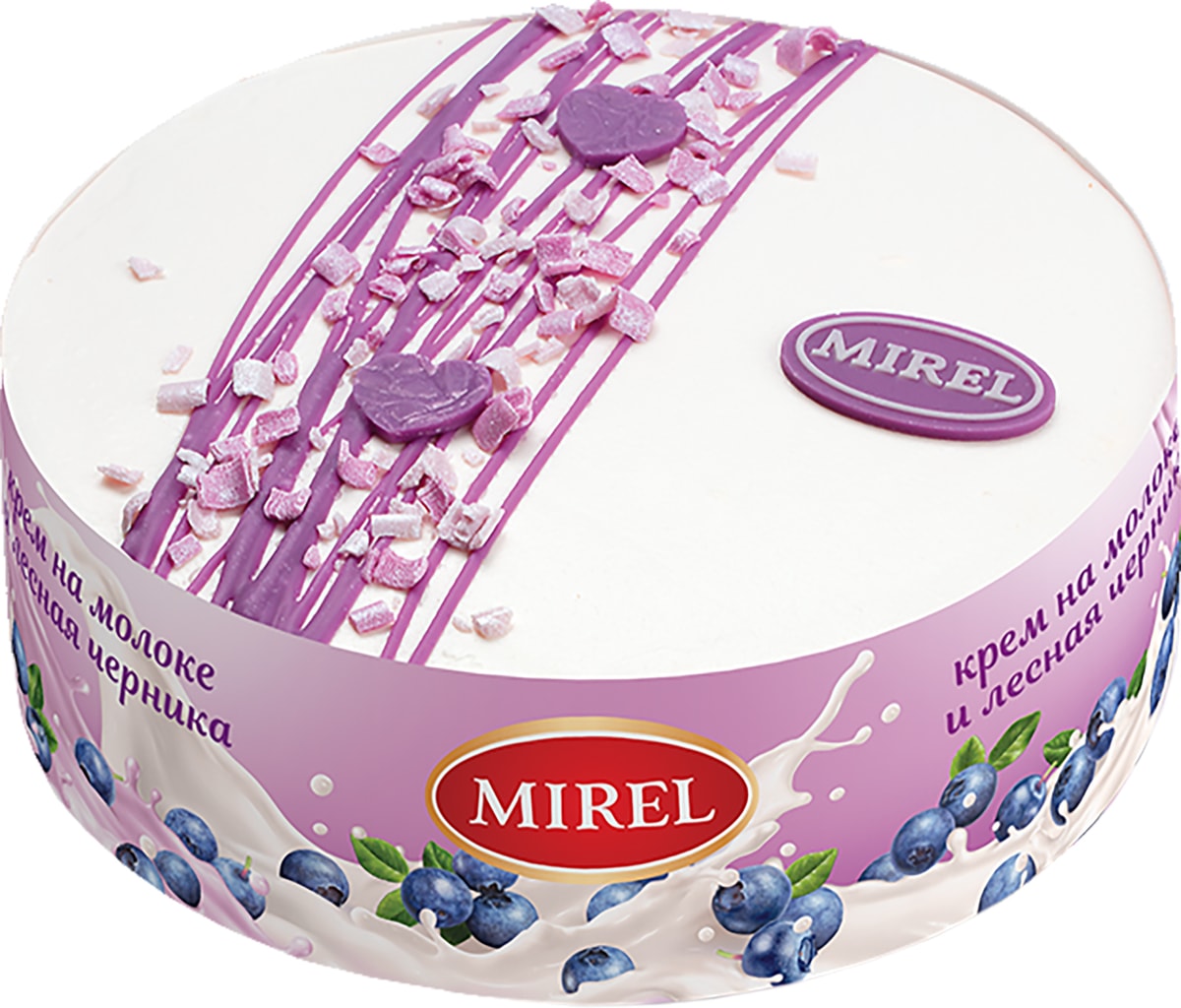 Торт Mirel Черничное молоко 750г - купить с доставкой в Vprok.ru ...