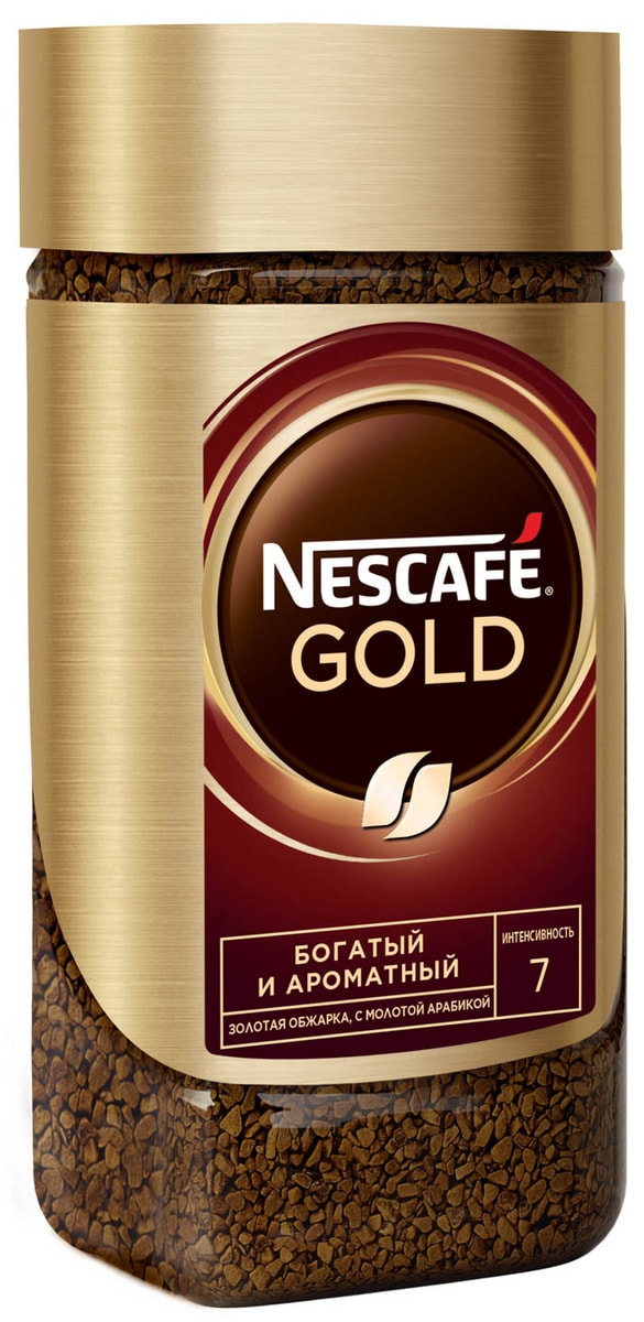 Кофе молотый в растворимом Nescafe Gold 95г - купить с доставкой в ...