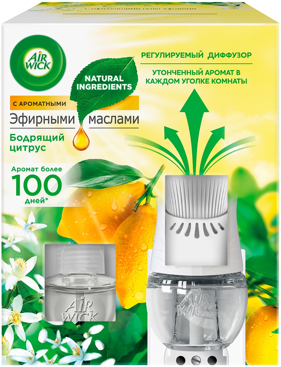 Диффузор аромамасел Air Wick в комплекте со сменным флаконом Бодрящий ...