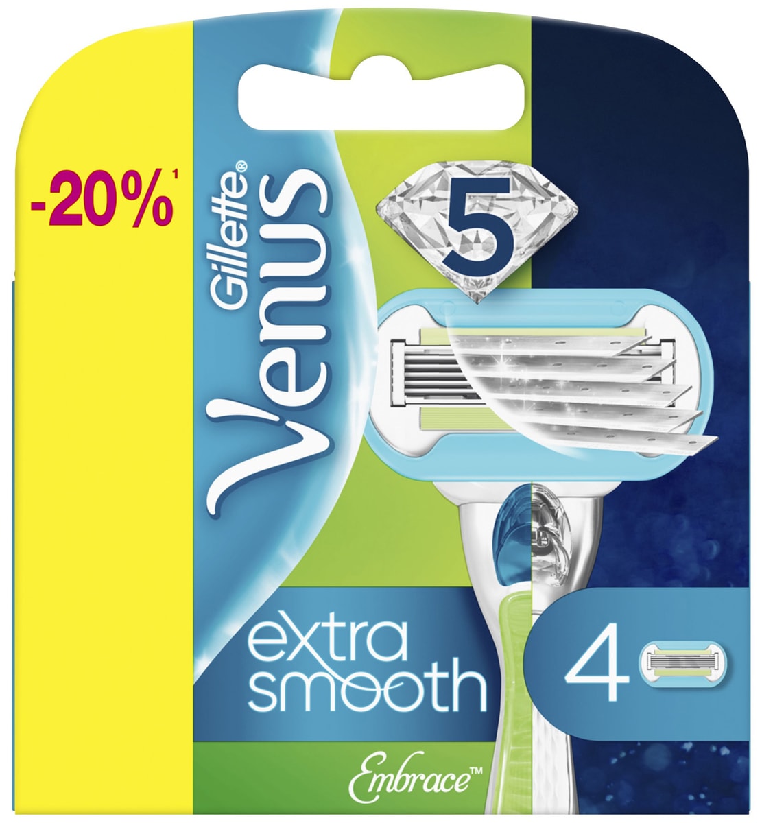 Кассеты для бритья Gillette Venus Embrace 4шт - купить с доставкой в ...