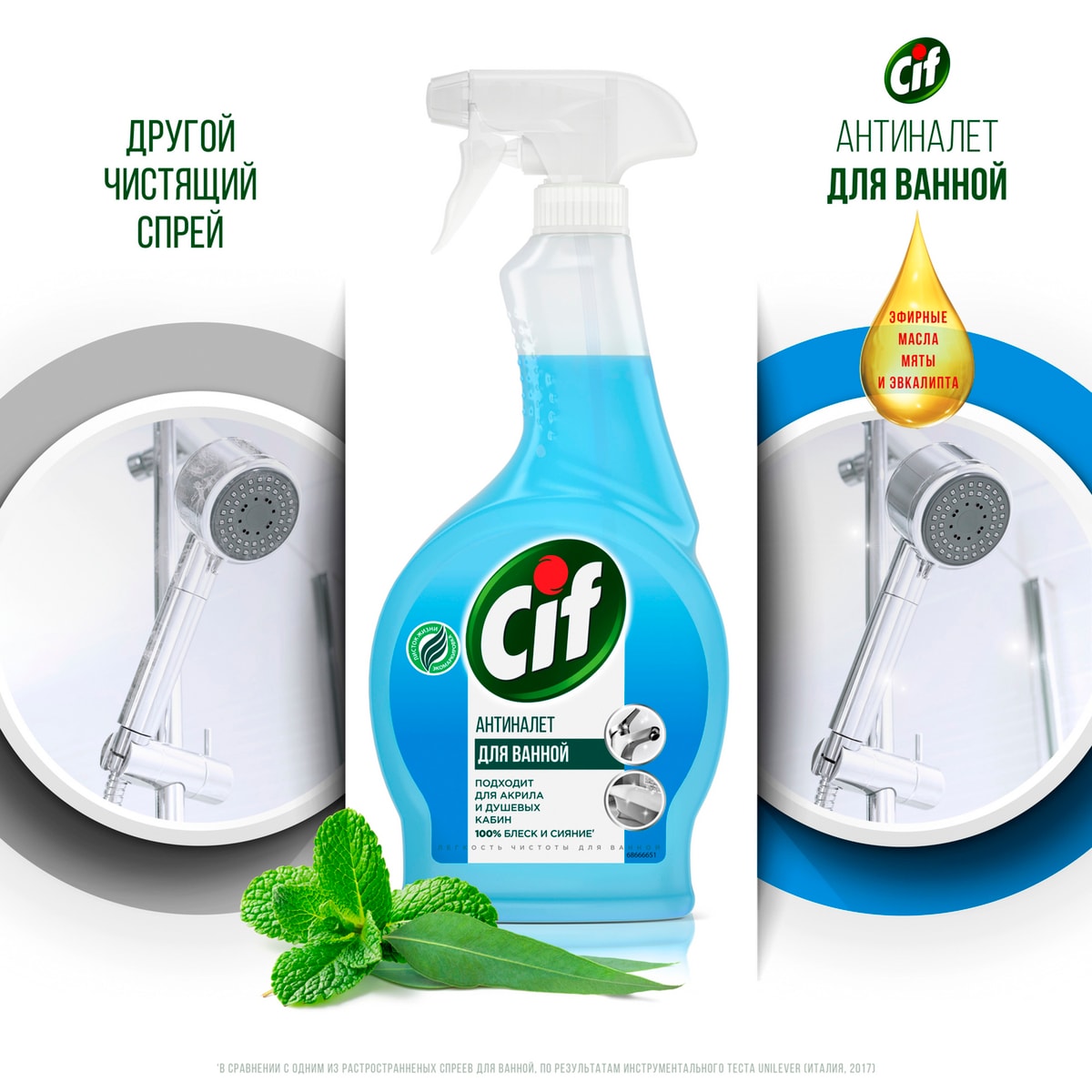 Средство чистящее Cif Легкость чистоты Антиналет для ванной для акрила ...