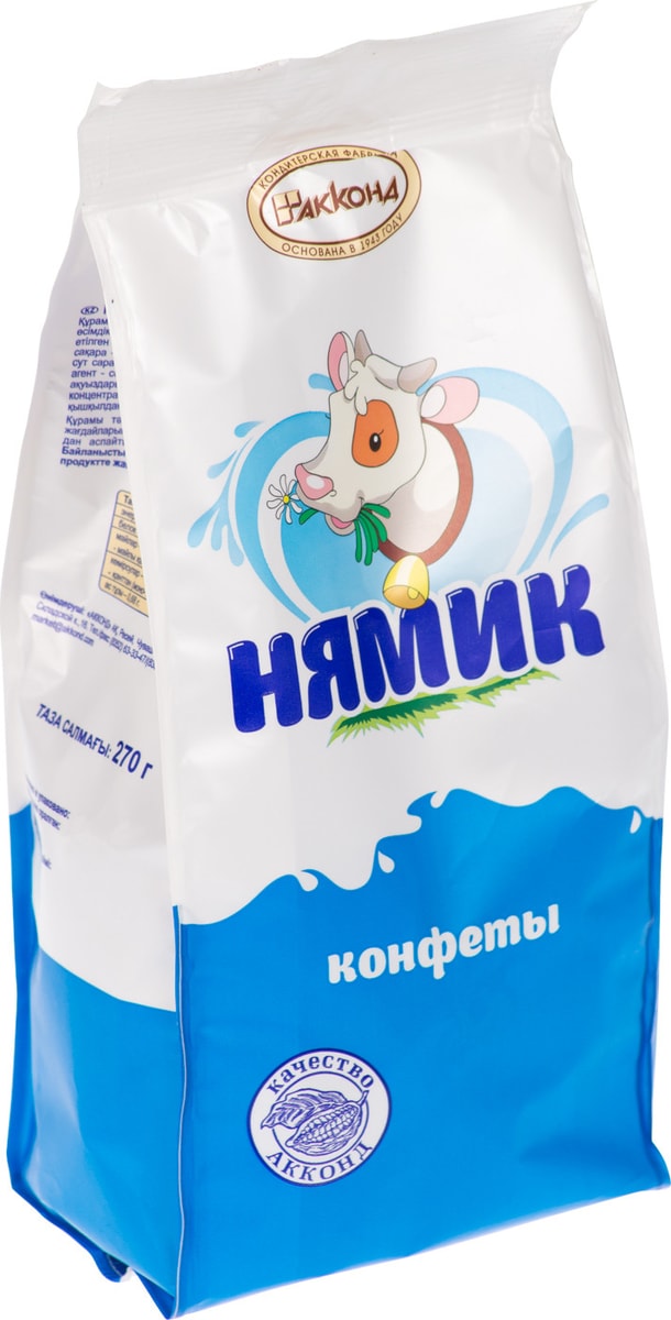 Конфеты Акконд Нямик 270г - купить с доставкой в Vprok.ru Перекрёсток ...