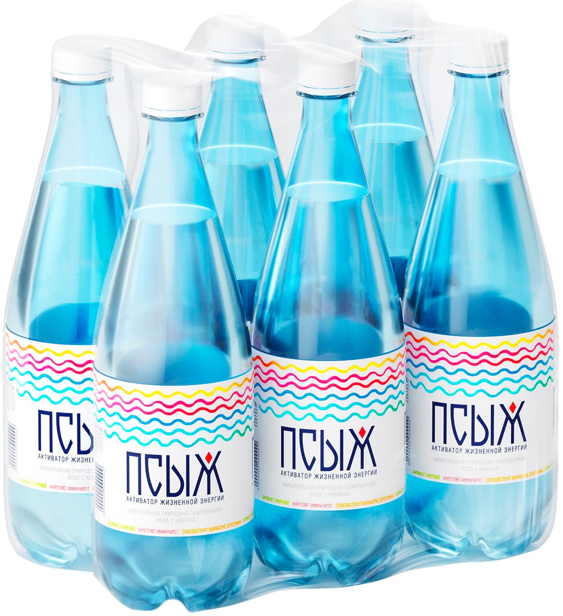 Вода Псыж минеральная лечебно-столовая газированная 1л - купить с ...