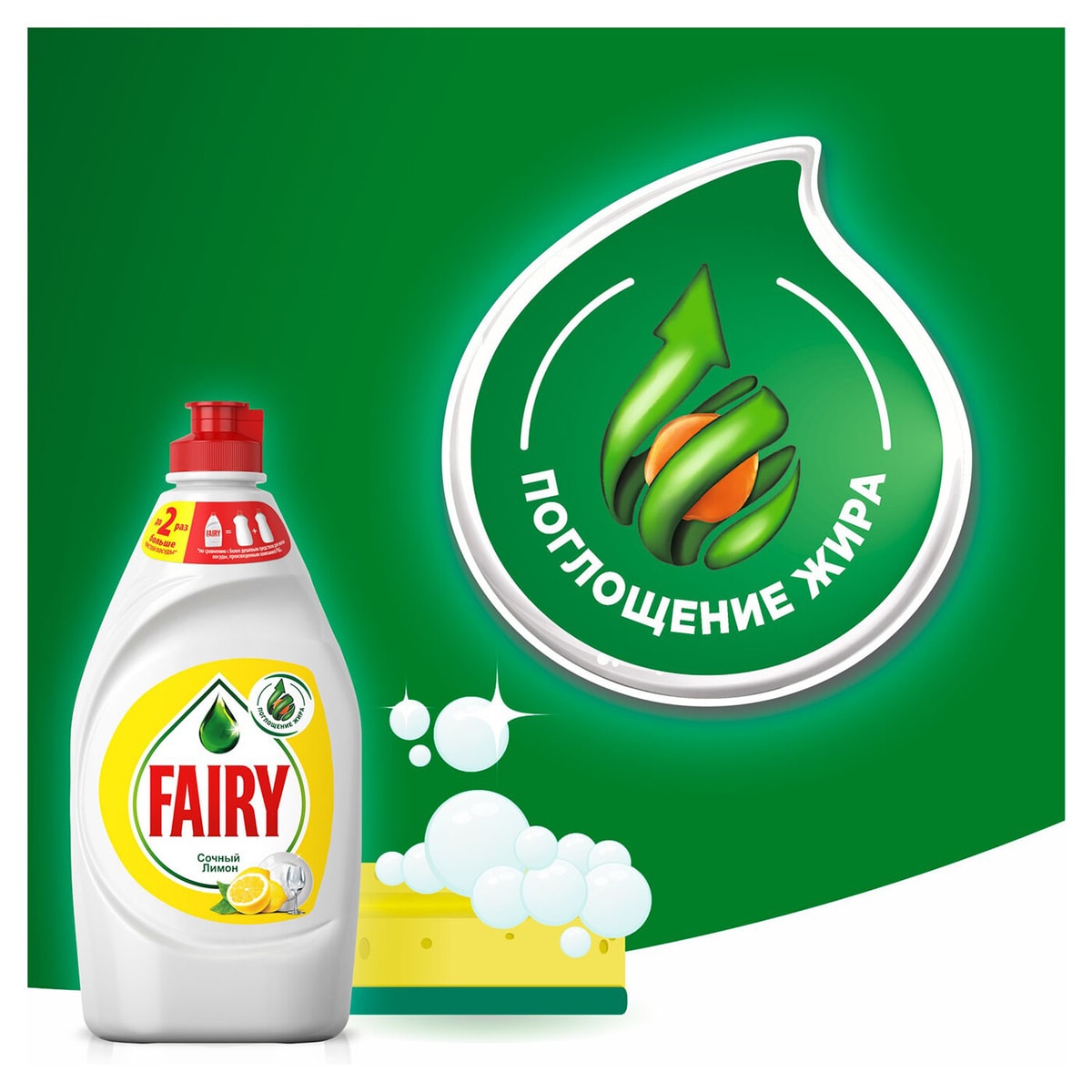 Средство для мытья посуды Fairy Сочный лимон 900мл - купить с доставкой ...
