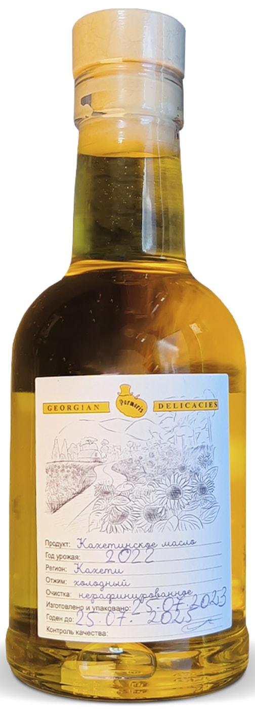 Изображение товара Permeris кахетинское подсолнечное масло 0,3 л