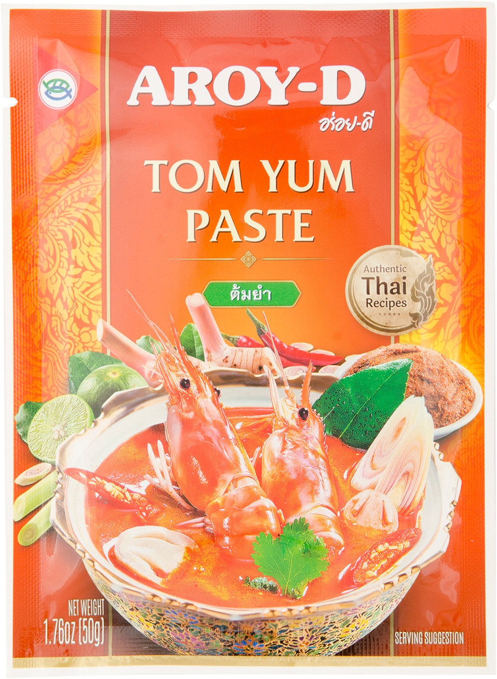 Изображение товара Паста Aroy-D Том Ям кисло-сладкая 50г