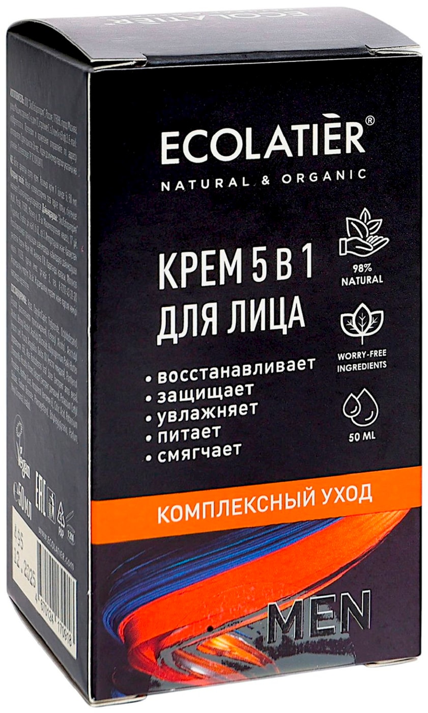 Изображение товара Гель для умывания Ecolatier Комплексный уход 5в1 мужской 50мл
