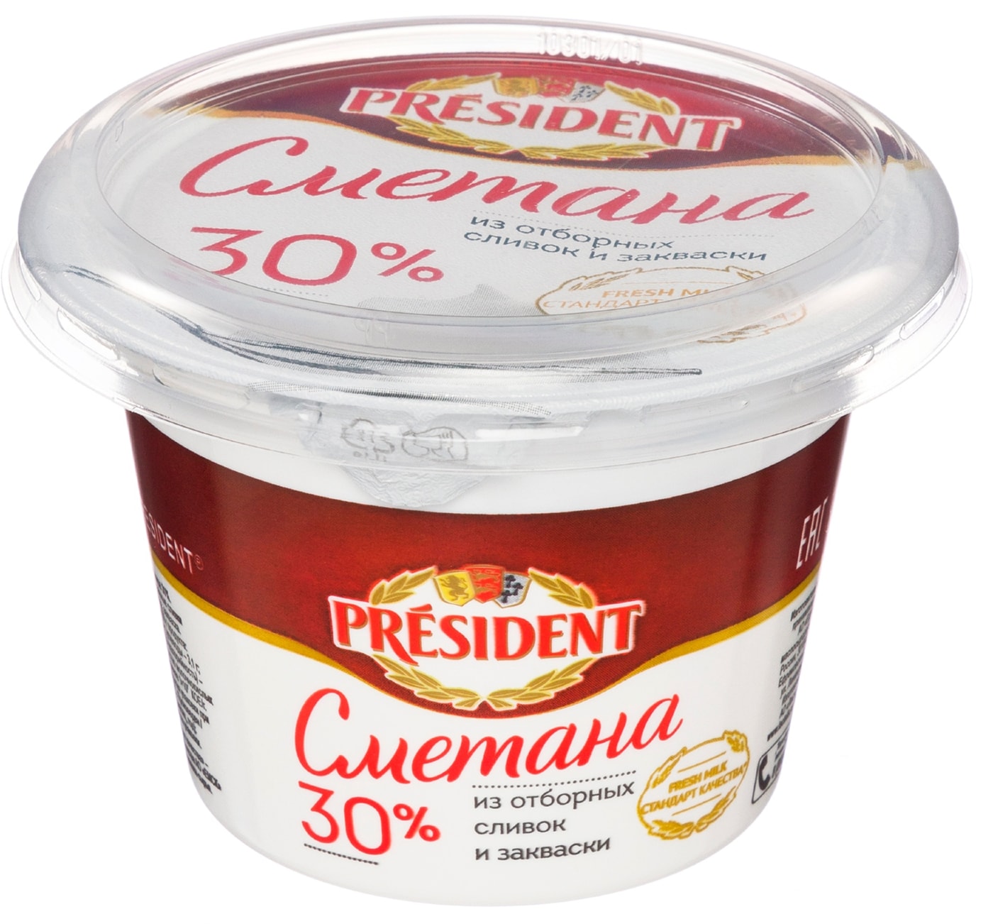 Изображение товара Сметана President 30% 180г натуральная Изображение товара Сметана President 30% 180г натуральная