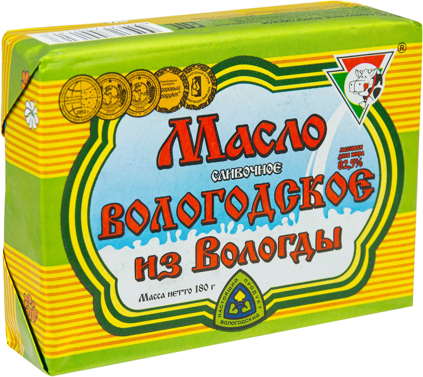 Изображение товара Масло сливочное Из Вологды Вологодское 82.5% 180г
