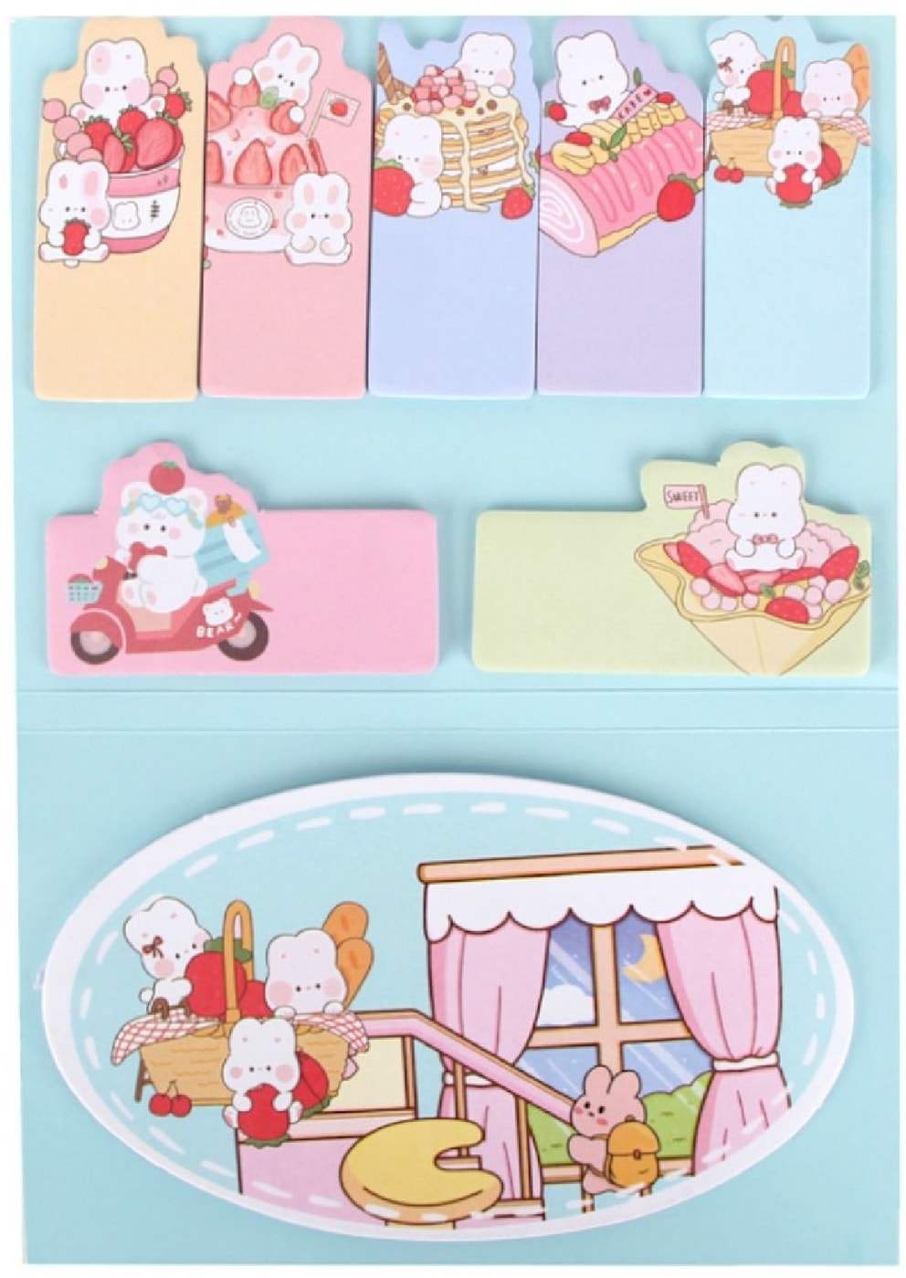 Изображение товара Набор стикеров Зайка FHQ2111W150 75 листов в ассортименте