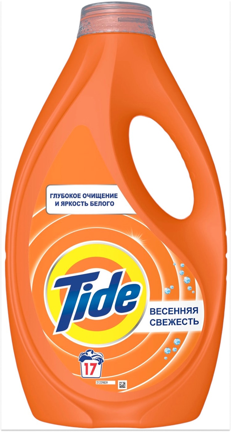 Изображение товара Гель Tide Весенняя свежесть 1.105 л жидкость для стирки для ручной и автоматической стирки