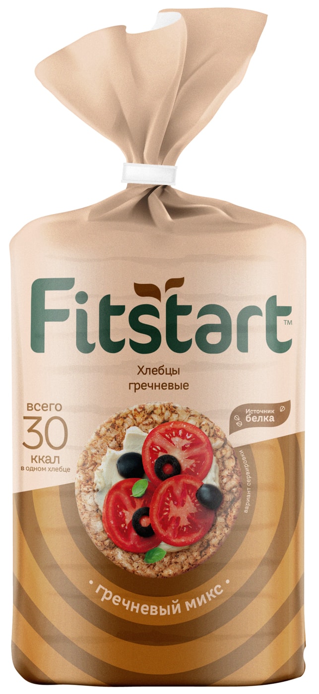 Изображение товара Хлебцы Fitstart Гречневый микс 90г