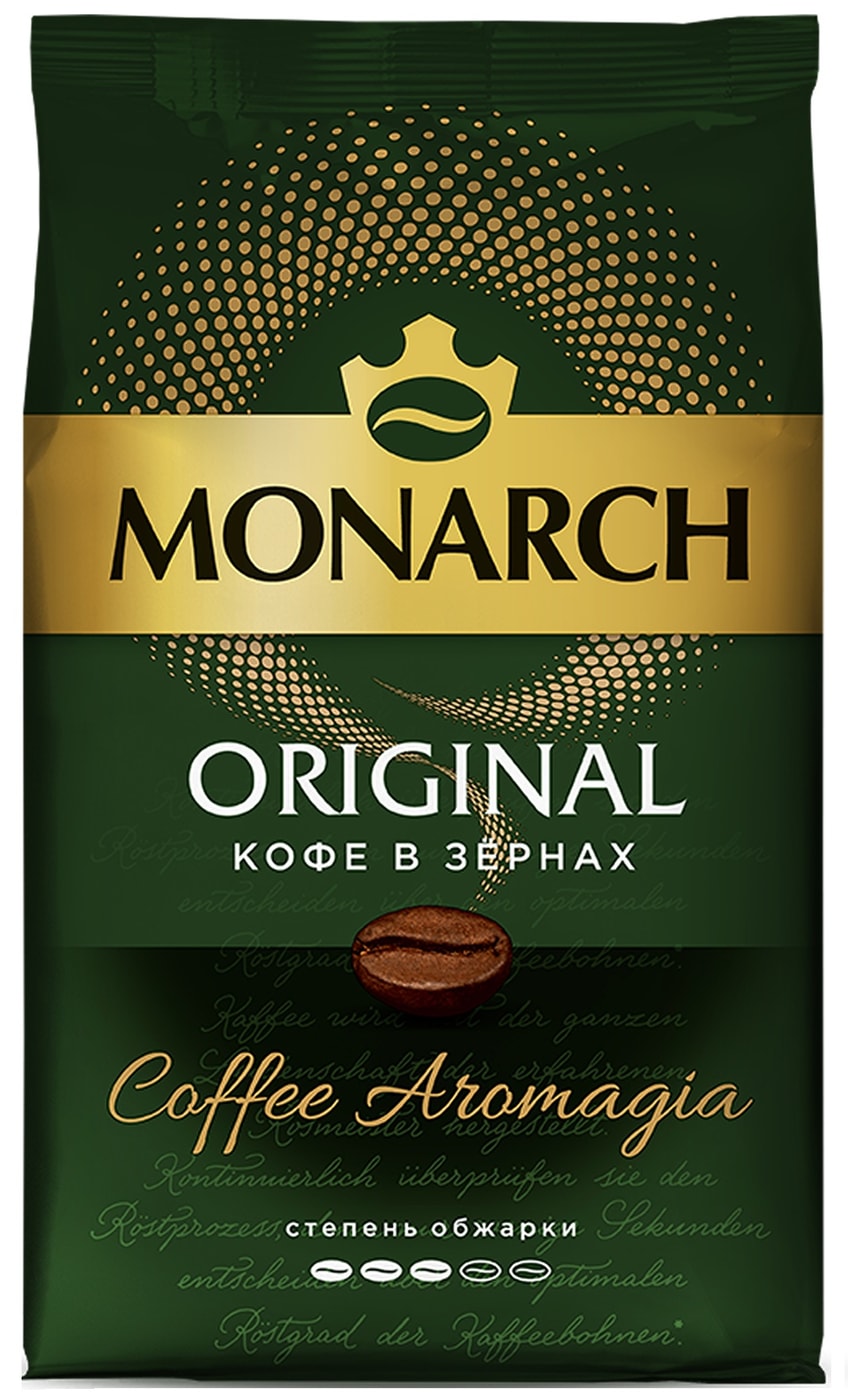 Изображение товара Кофе Monarch Ориджинал в зернах Средняя обжарка 0.8 кг Изображение товара Кофе Monarch Ориджинал в зернах Средняя обжарка 0.8 кг