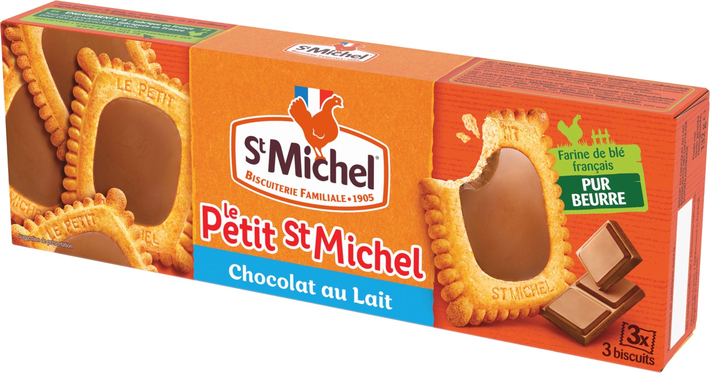 Изображение товара Печенье St Michel сливочное с шоколадом 132 г