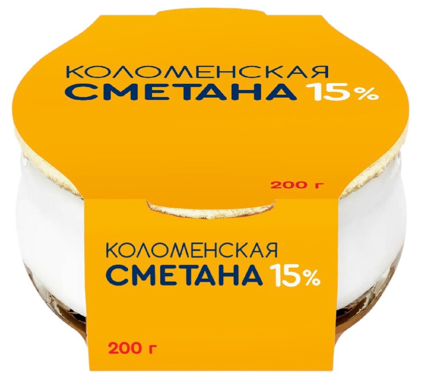 Изображение товара Сметана Коломенское Коломенская 15% 200г
