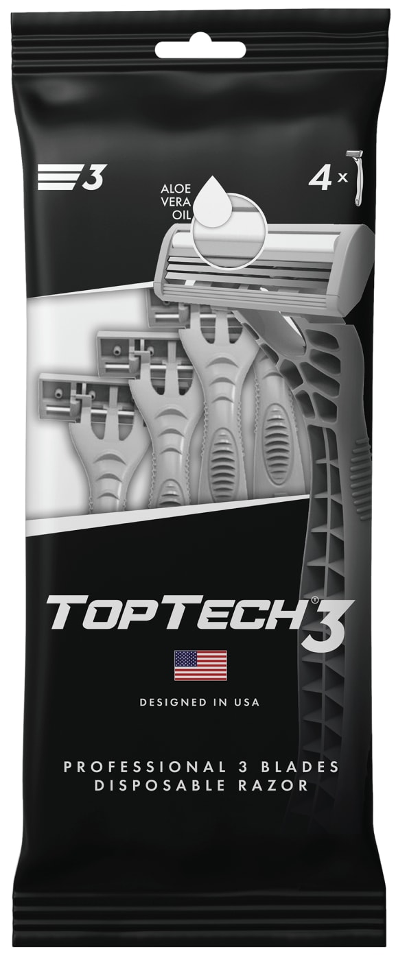 Изображение товара Бритвы TopTech 3 одноразовые 4шт
