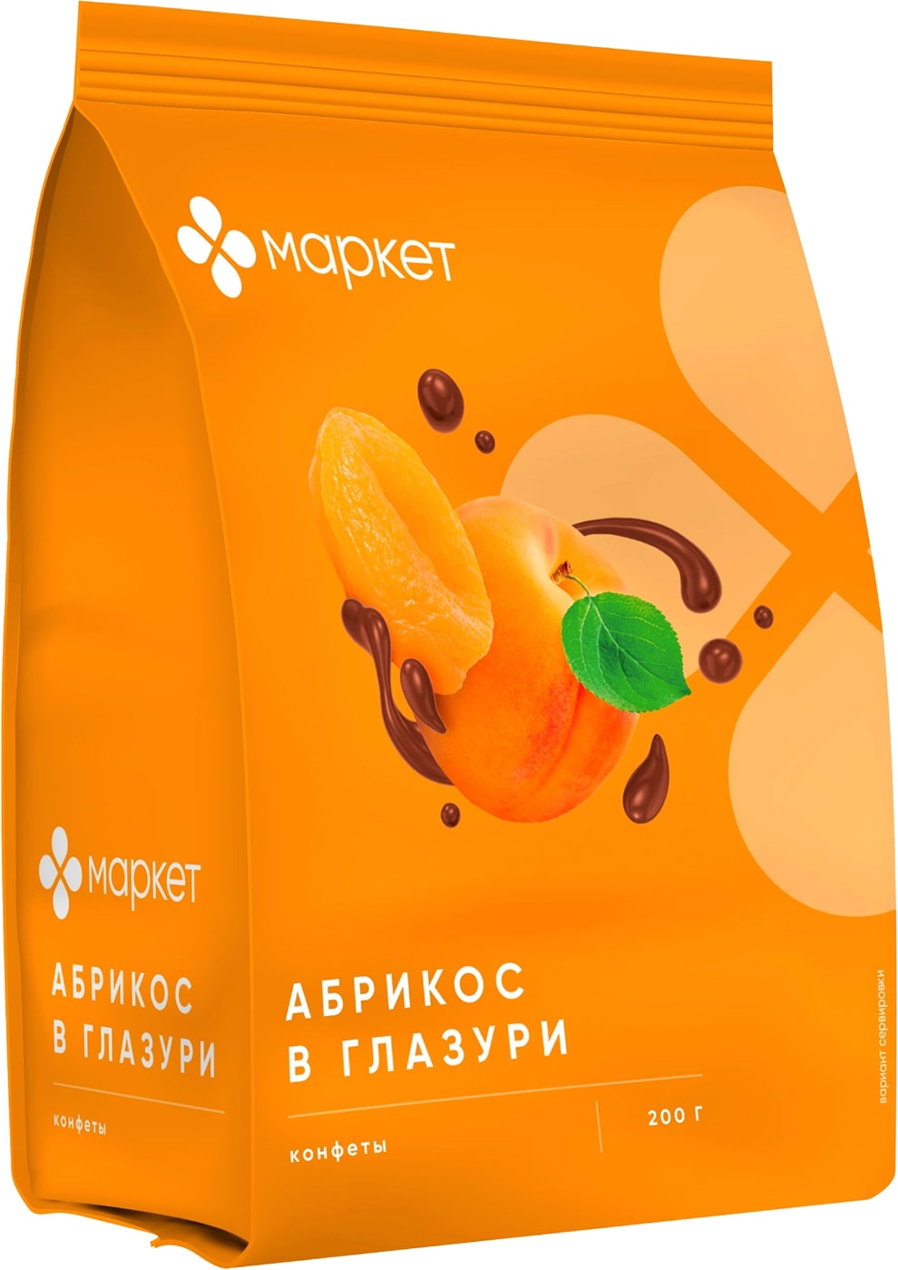 Изображение товара Конфеты Маркет Абрикос в глазури 200г Изображение товара Конфеты Маркет Абрикос в глазури 200г