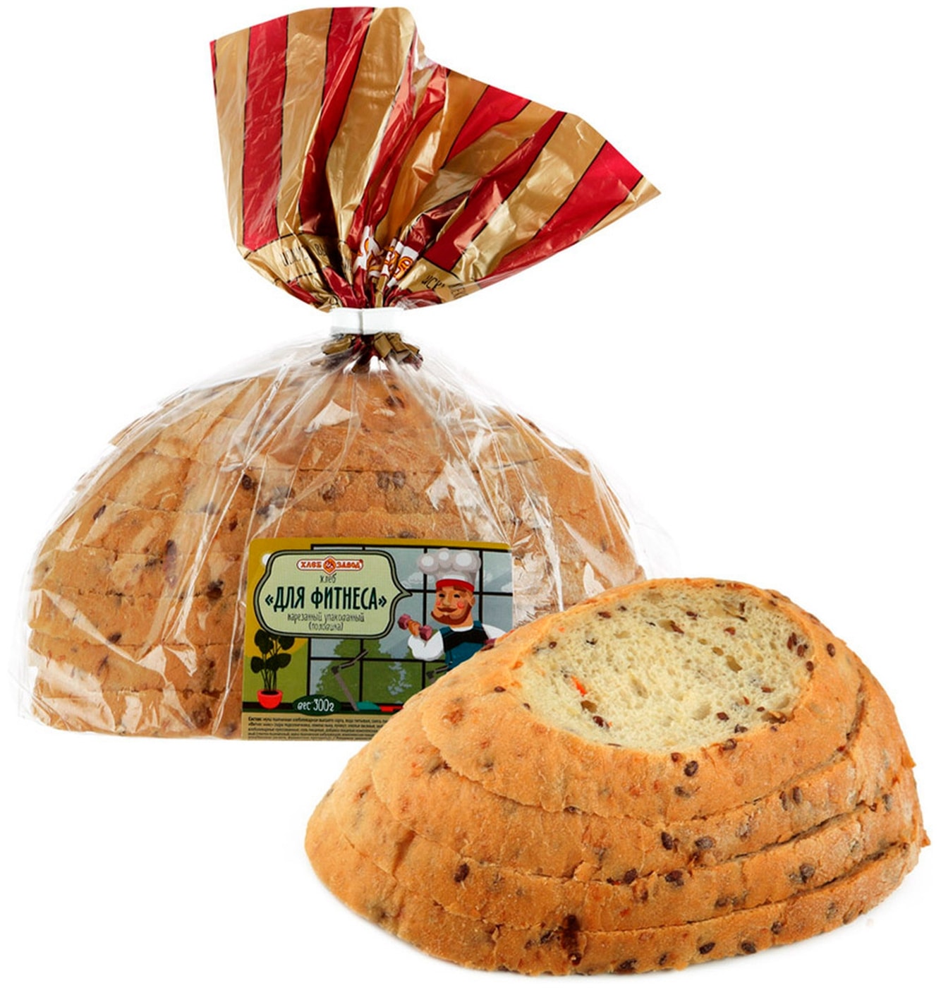 Изображение товара Хлеб Хлебозавод №28 Для фитнеса нарезанный 300г
