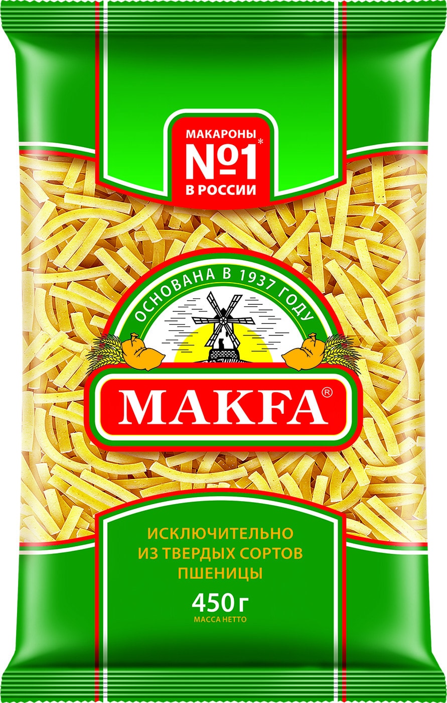 Изображение товара Макароны Makfa Лапша 450г