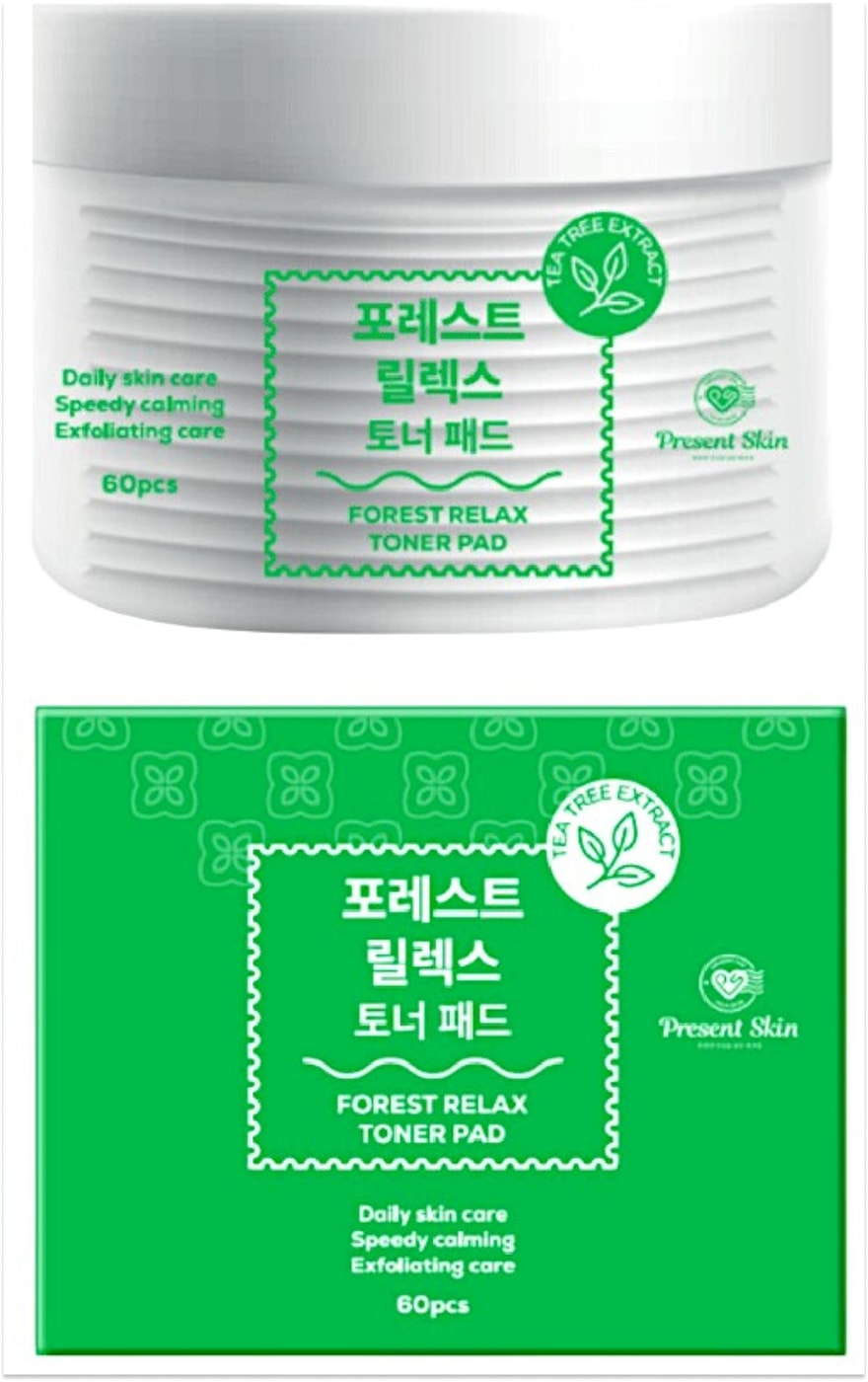 Изображение товара Тонер-пэды для лица Present Skin Forest relax 60шт
