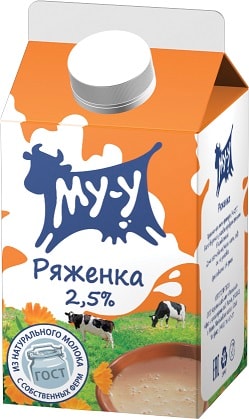 Изображение товара Ряженка МУ-У 2.5% 450г