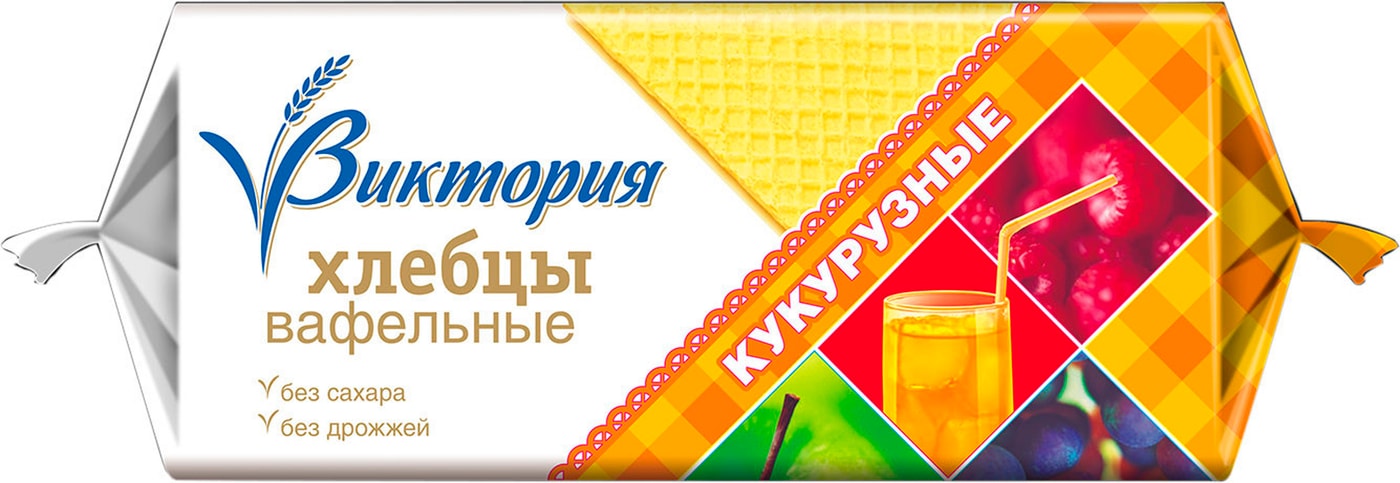 Изображение товара Хлебцы Вкусная фантазия Виктория вафельные кукурузные 70г