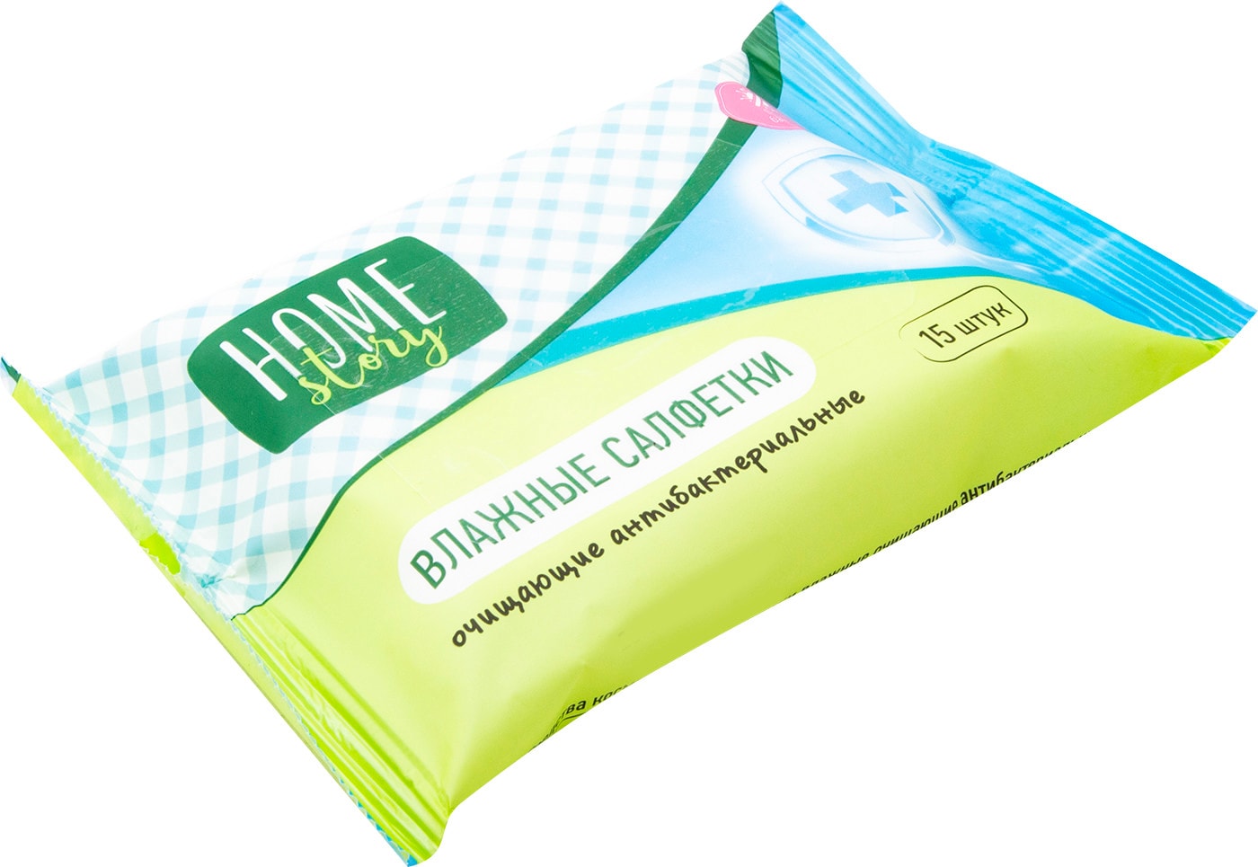 Изображение товара Салфетки влажные Home Story антибактериальные 15шт