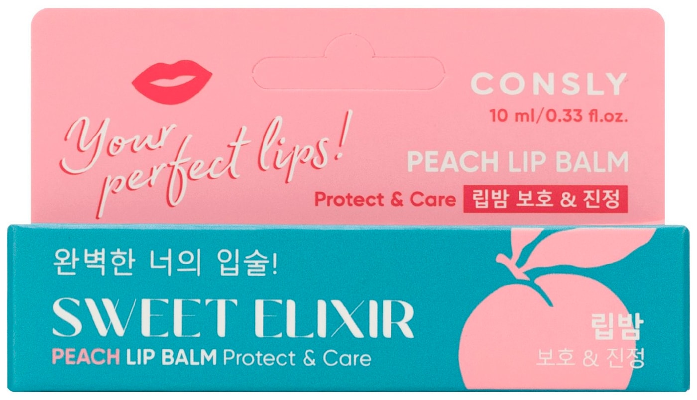 Изображение товара Бальзам для губ Consly Sweet Elixir с экстрактом персика 10мл