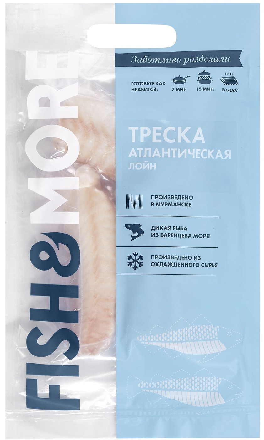 Изображение товара Треска Fish&More атлантическая филе спинки 400г