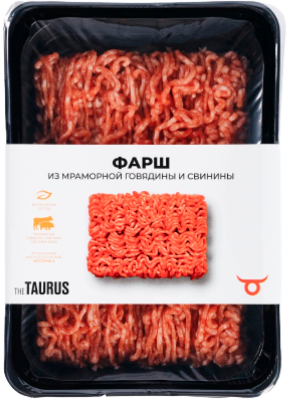 Изображение товара Фарш Taurus из мраморной говядины и свинины 400г
