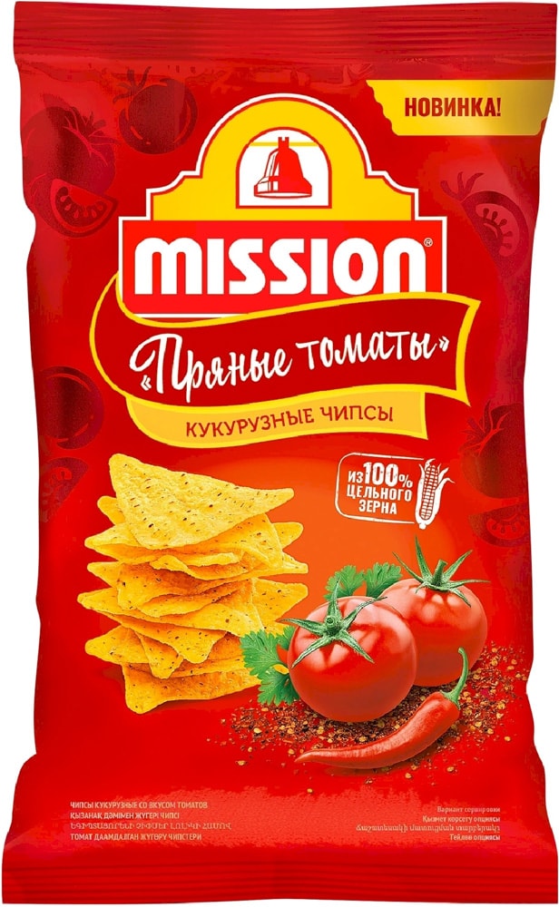 Изображение товара Чипсы Mission кукурузные со вкусом томатов 150г