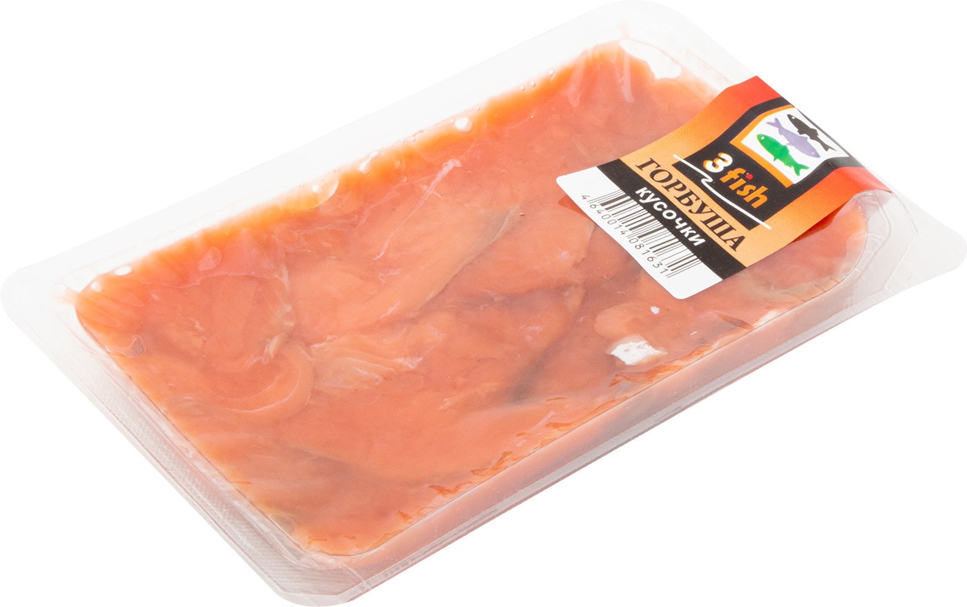 Изображение товара Горбуша 3 Fish кусочки слабосоленые 80г