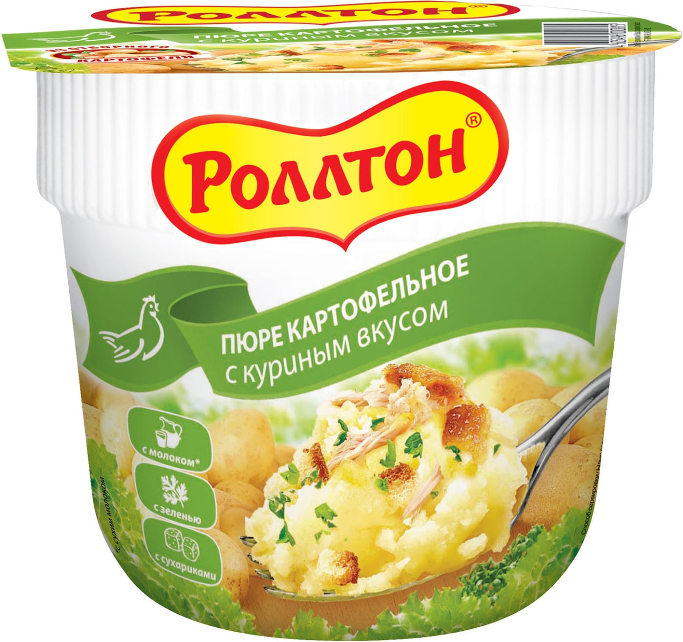 Изображение товара Пюре Роллтон картофельное с куриным вкусом 40г