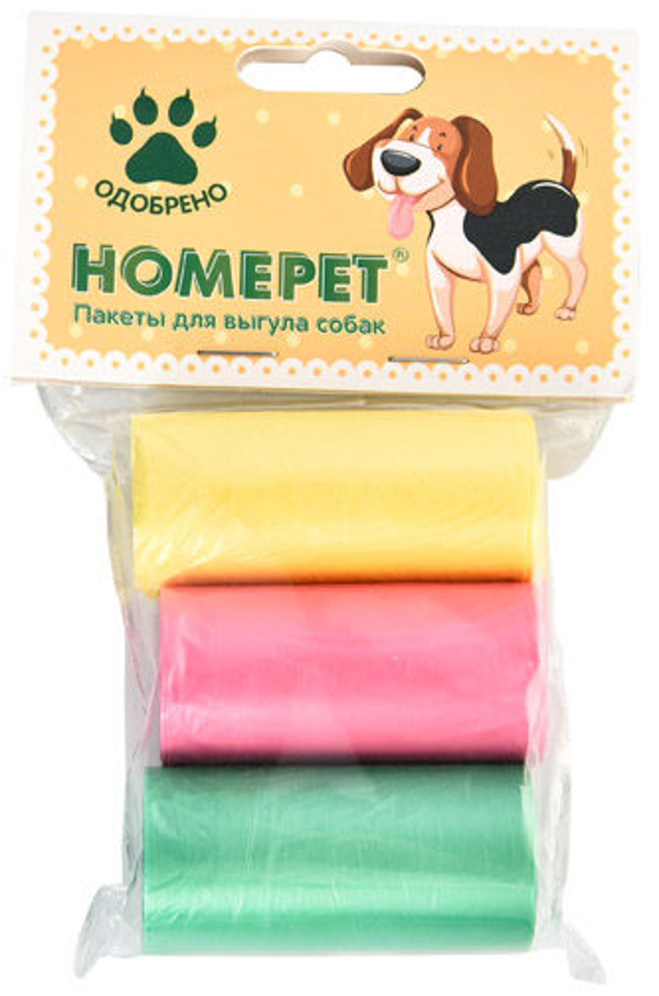 Изображение товара Пакеты для выгула собак Homepet 3*20шт