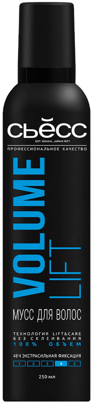 Изображение товара Мусс для укладки волос Сьесс Volume Lift Экстрасильная фиксация 250 мл