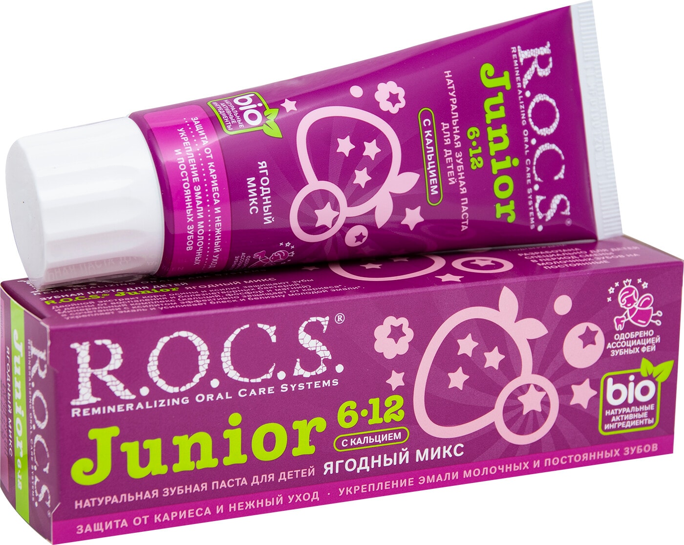 Изображение товара Зубная паста R.O.C.S. Junior Ягодный микс детская 74г
