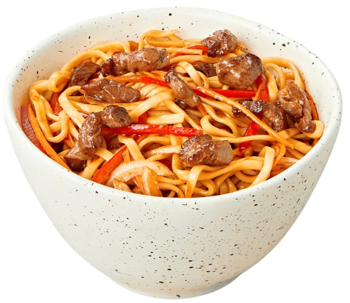 Изображение товара Вок Dostaевский с говядиной и лапшой удон 320г - готовое блюдо быстрого питания