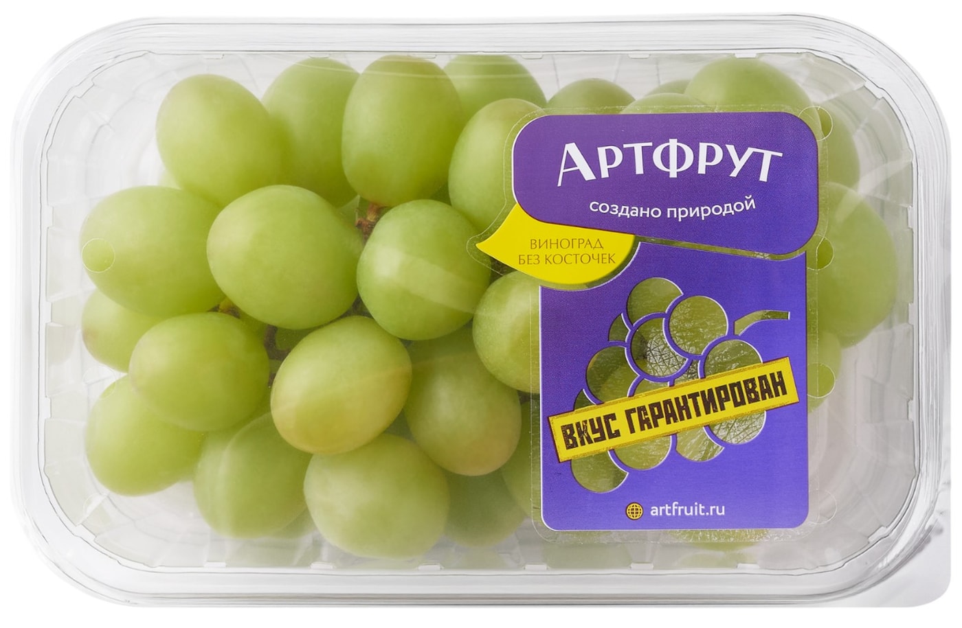 Изображение товара Виноград Artfruit белый без косточек свежий 500г