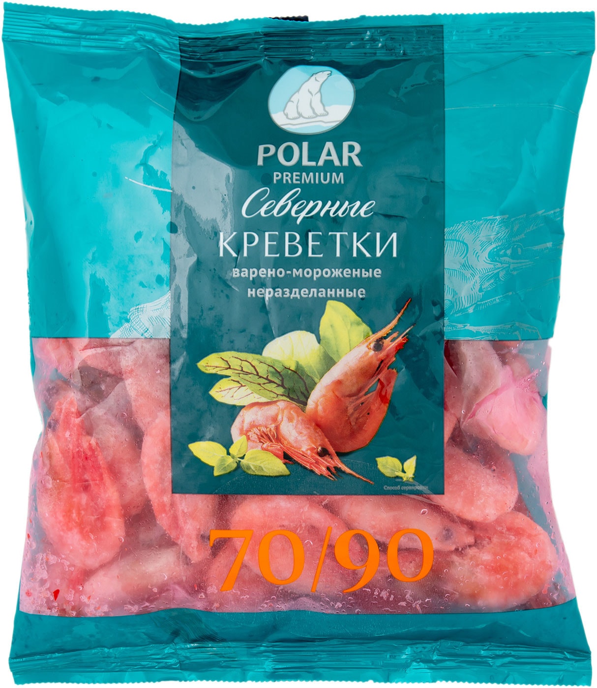 Изображение товара Креветки Polar Северные замороженные 70/90 500г