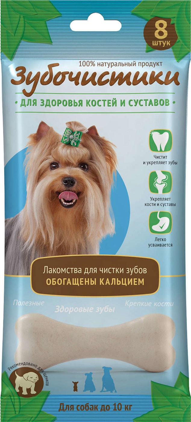 Изображение товара Лакомство для собак Зубочистики Кальциевые, сухое, 60 г для взрослых собак