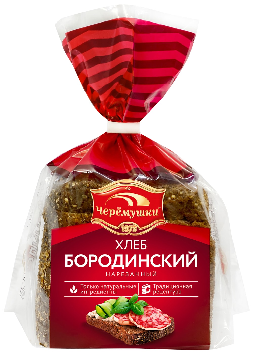 Изображение товара Хлеб Черемушки Бородинский нарезанный 390г