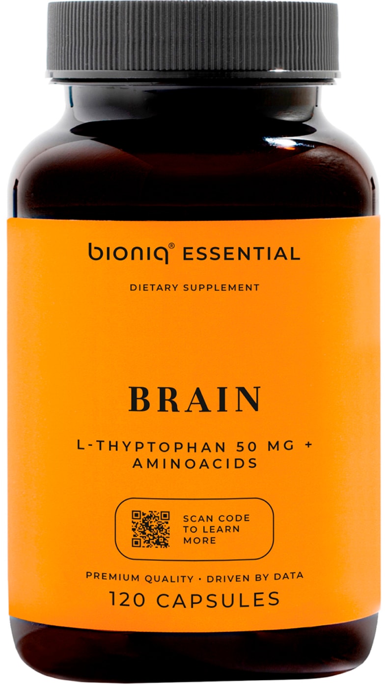Изображение товара БАД Bioniq Essential Brain 120 капсул для поддержки мозга и памяти