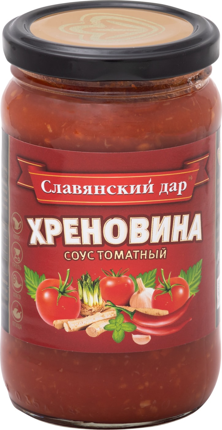 Изображение товара Соус Славянский дар Томатный хреновина 360г