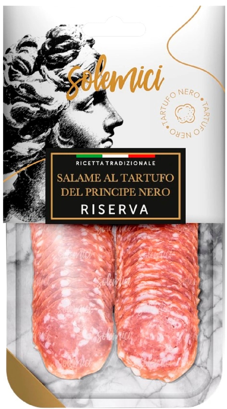 Изображение товара Колбаса Solemici Салями С Трюфелем Черный Принц 70г