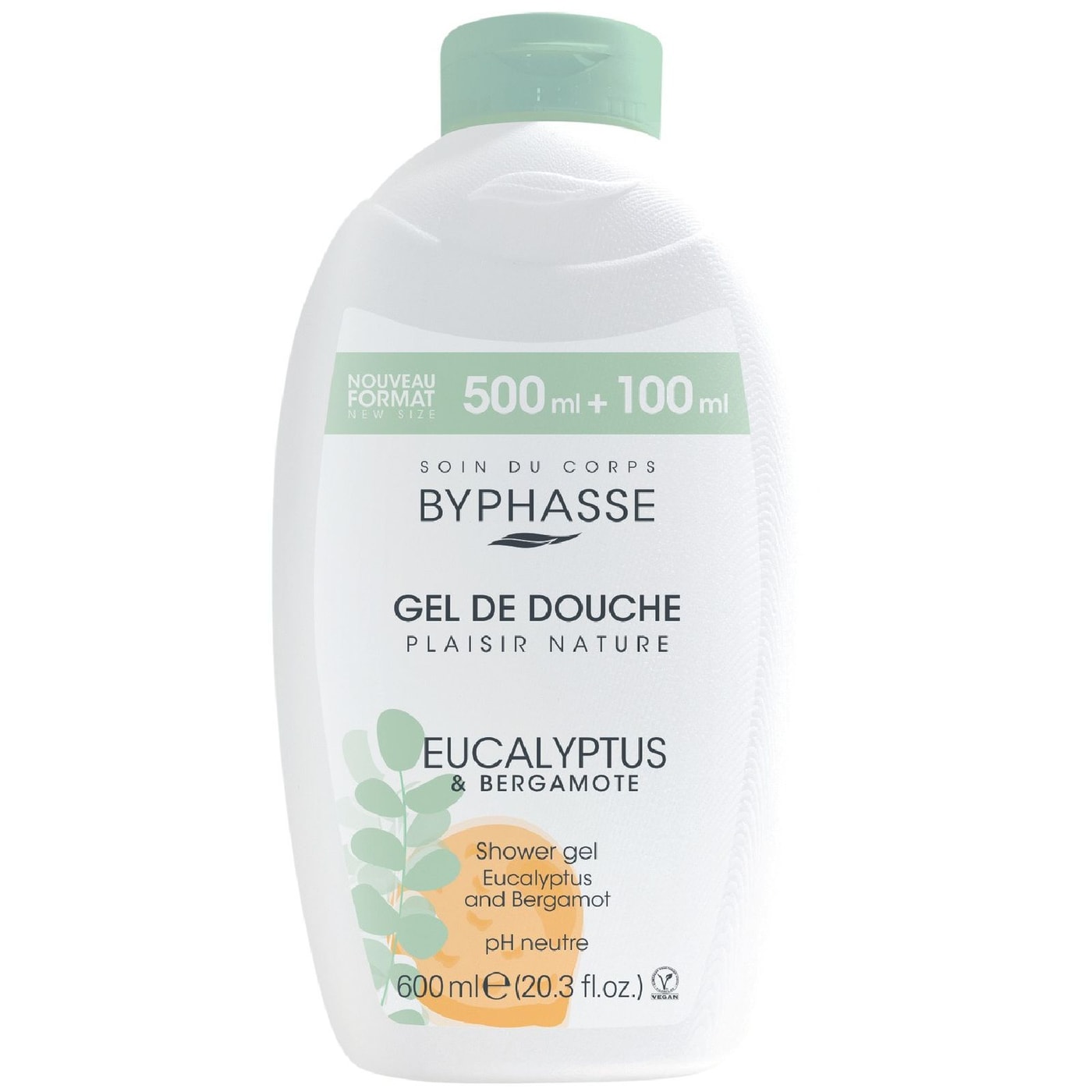 Изображение товара Гель для душа Byphasse Eucalyptus & Bergamot 600мл