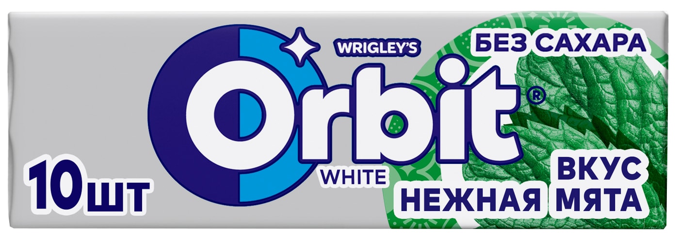 Изображение товара Жевательная резинка Orbit White Нежная мята 13.6г