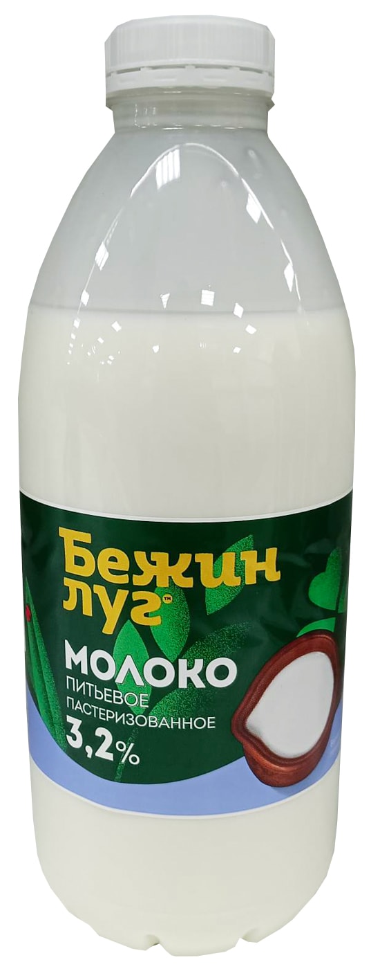 Изображение товара Молоко Бежин Луг 3.2% 925г пастеризованное натуральное