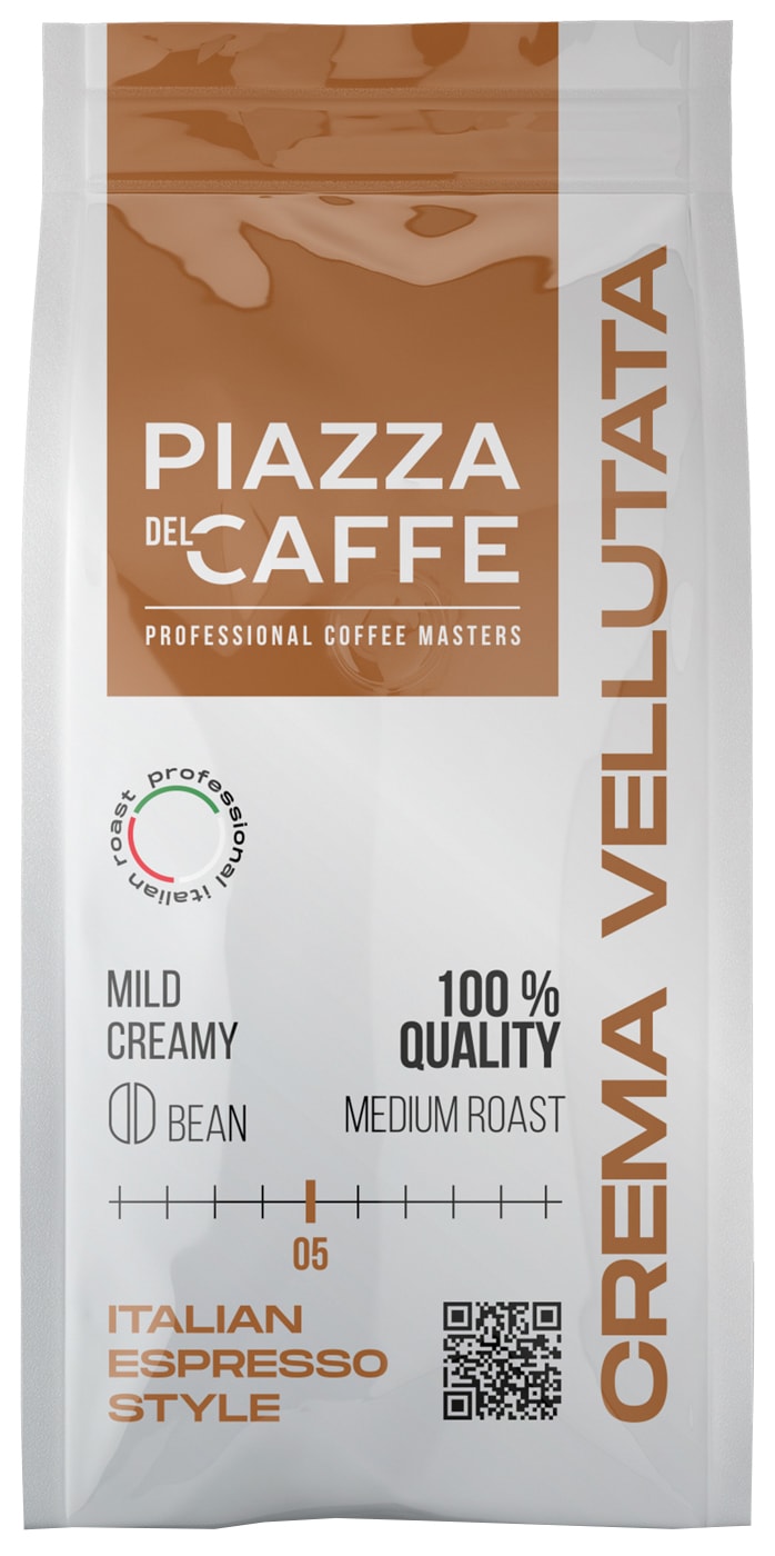 Изображение товара Кофе в зернах Piazza del Caffe Crema Vellutata 230г