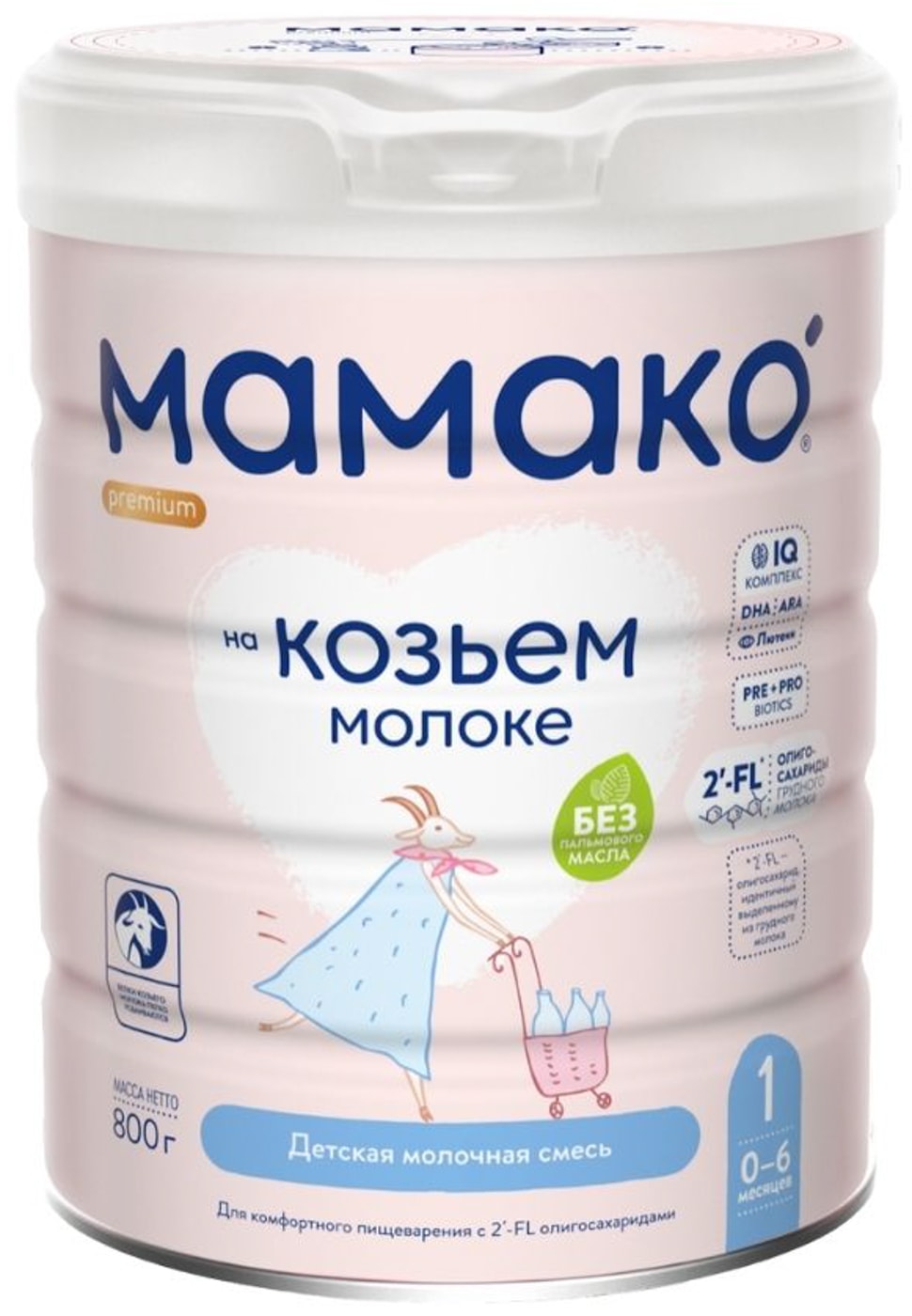 Изображение товара Молочная смесь Мамако 1 Premium на козьем молоке 800г