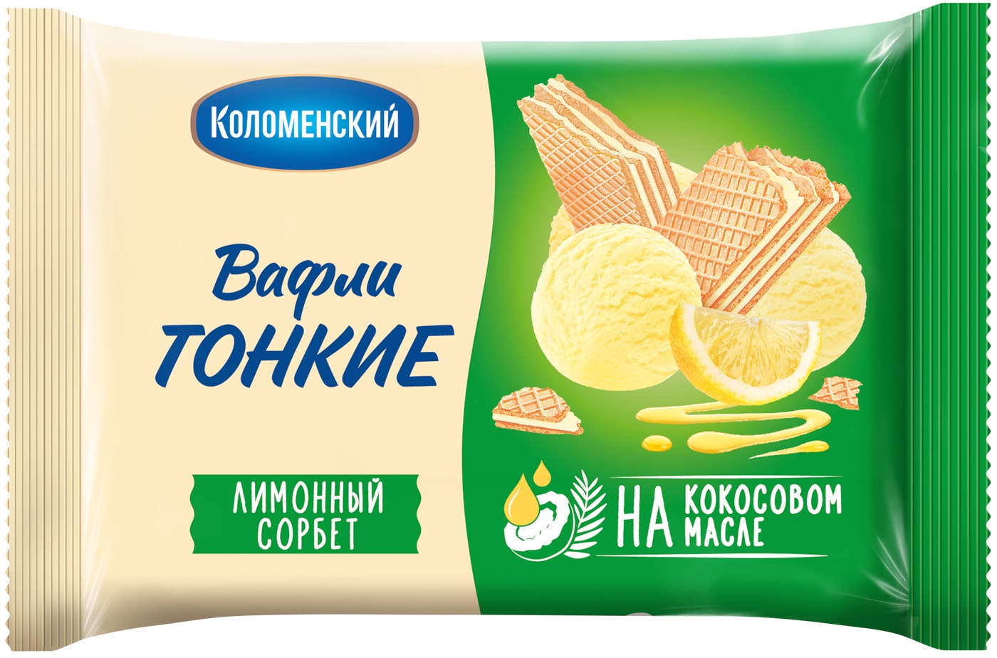 Изображение товара Вафли Коломенский Лимонные 100г